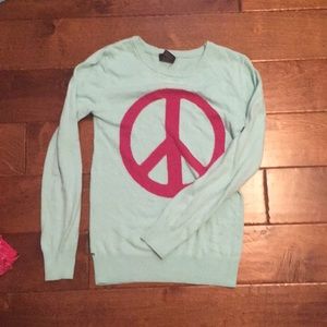 Peace sign sweater
